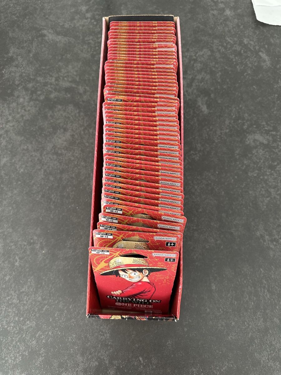 Bandai Carte collezionabili: One Piece OP13 Sleeved Booster 50x ENG – Nuovo (secondo la descrizione) da Grafenried venduto da CapyCardClub 1