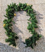 Weihnachts-Girlande mit gratis Kugeln - lang 2,5 m