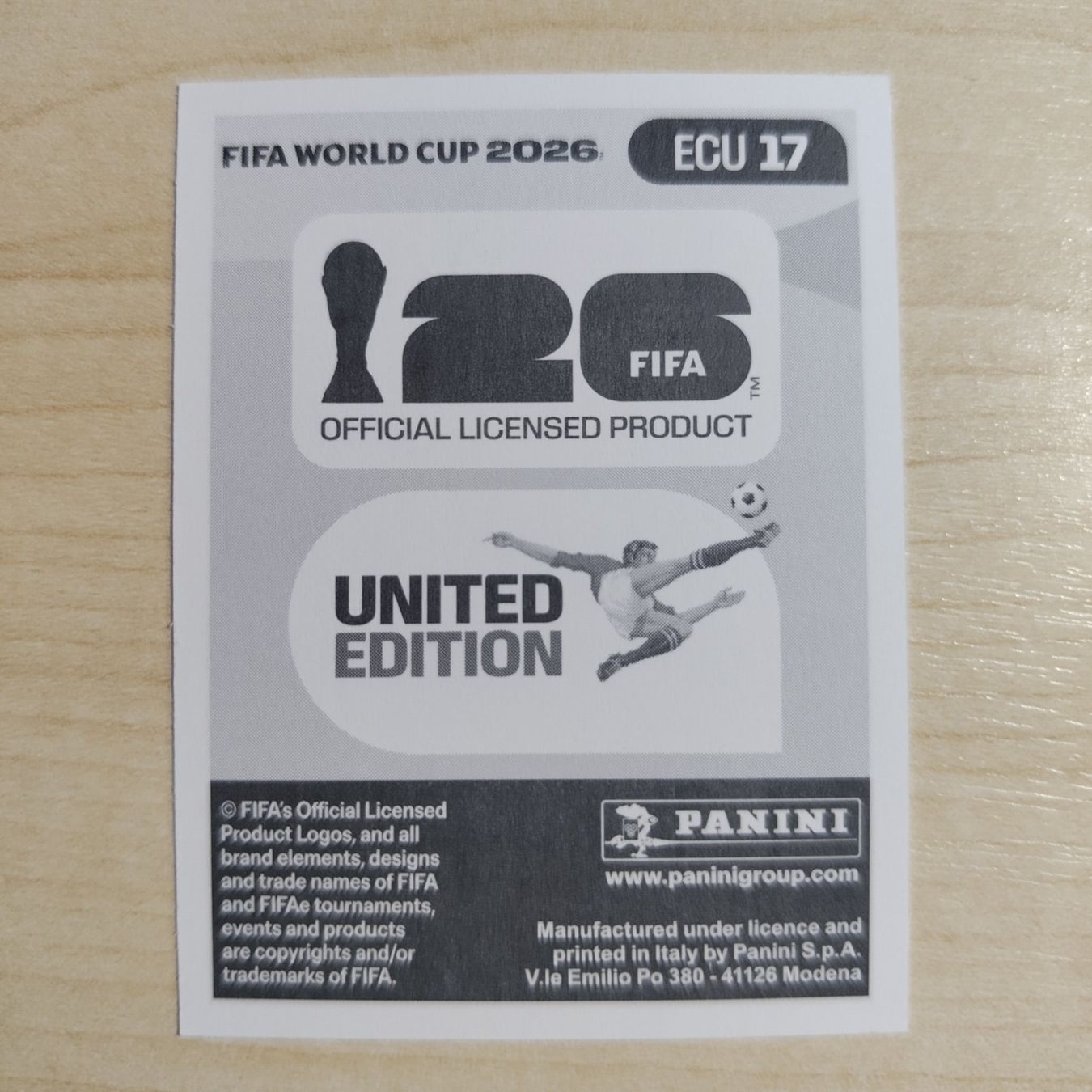 Panini Carte collezionabili: Nilson ANGULO, ECU 17, Panini WM 2026 – Nuovo (secondo la descrizione) da Dietlikon venduto da itmo 1