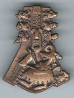 Fasnachtsplakette Basel, "Blaggedde" 2012 (Bronce)