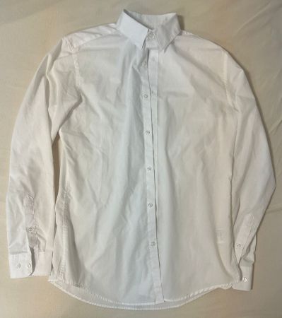 Weisses Langarmhemd Slim-Fit, Grösse (S)