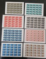 Lot mit 8 postfrischen Bogen 1941 - 1956 ** : KP 600.--