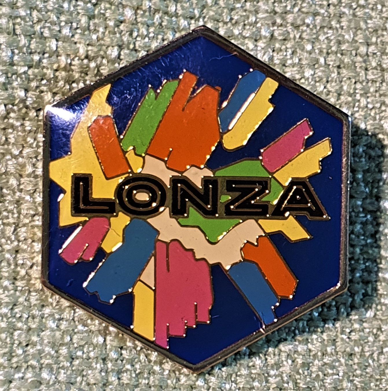 Plaketten & Abzeichen: O170 - Pin LONZA – Gebraucht aus Reinach BL von Boston-Verkauf
