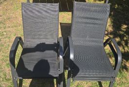 10 gebrauchte Gartenstühle