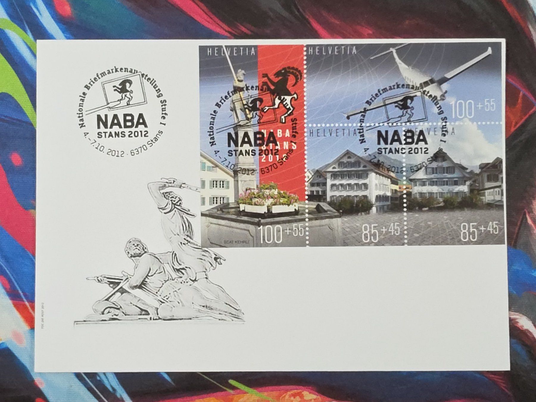 Tutti i francobolli: CL29 Enveloppe + Timbre Suisse 2012 – Usato da Cousset venduto da Patrick_Collections