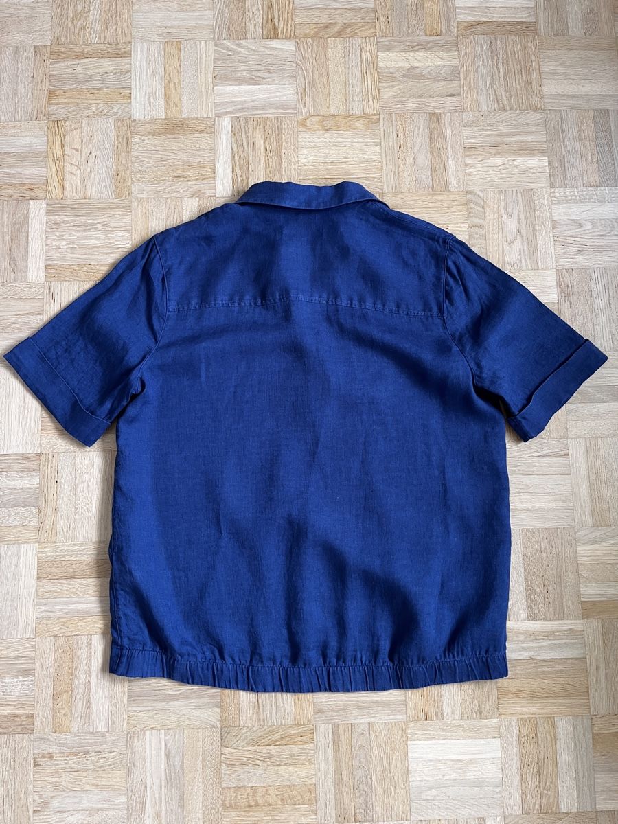 Brax Camicette: Brax Leinen Sommerbluse, Gr. 38, Dunkelblau – Usato da Zürich venduto da Kleanthy 6