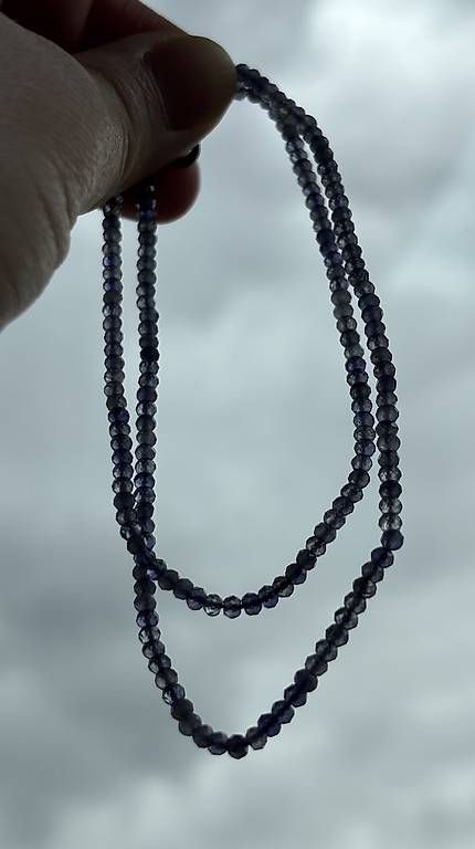 Catenine: Iolit/ Wassersaphir  Kette / Armband violett – Usato da Baden venduto da Chrisenft 3