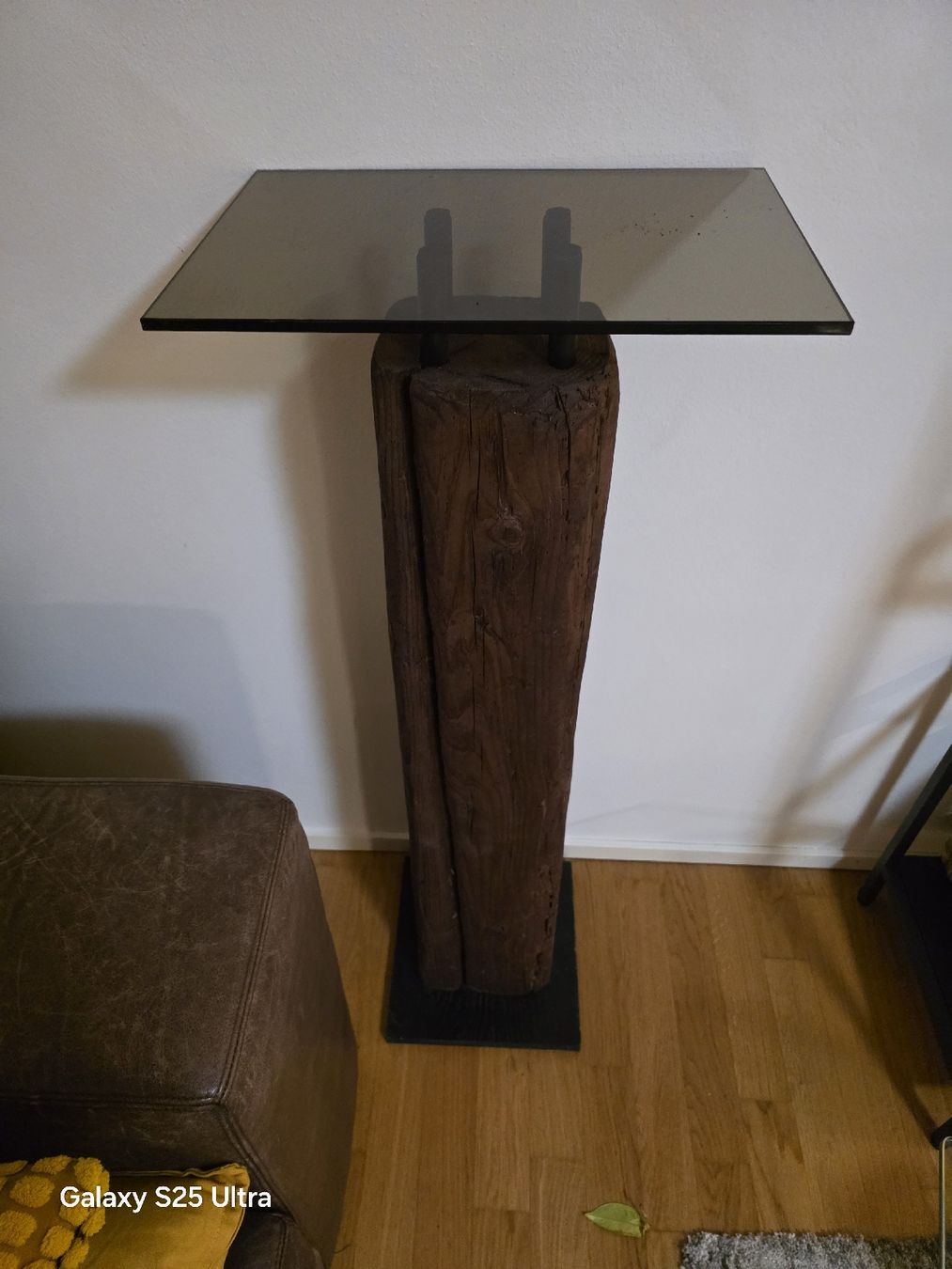 Altro per la casa: Holzbalken Säule mit Glasplatte Blumenständer  – Nuovo (secondo la descrizione) da Mellingen venduto da 81pat 1