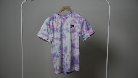 Nike Shirt Batik lila rosa weiss blau Damen T-Shirt Top