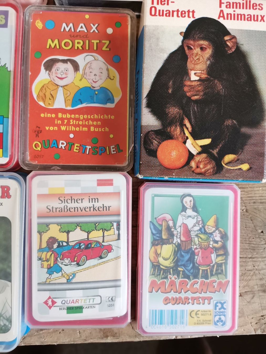 Jeux: Max und Moritz, Schwarzer Peter Quartett, Kinder Quartett, L – D'occasion à Wiedlisbach par materialkreislauf 4