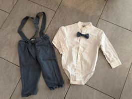 Festliches Set - Hose/Hemd/Fliege - Grösse 86 - Lubukidz