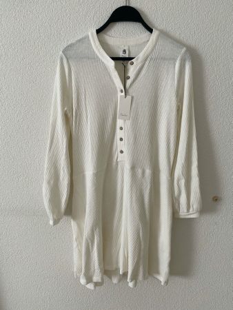 Kurzes Kleid im Boho Stil, NEU, Gr. XS, weiss, mit Etikett