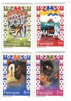 Briefmarken "Märchen". Färöer.