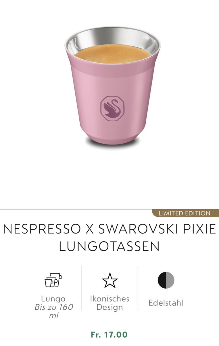 Nespresso Tazze: Nespresso Swarovski – Nuovo e nell'imballaggio originale da Kriens venduto da Luzernerin_K 3