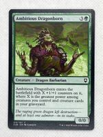 Magic The Gathering MTG Ambitious Dragonborn, CLB near mint