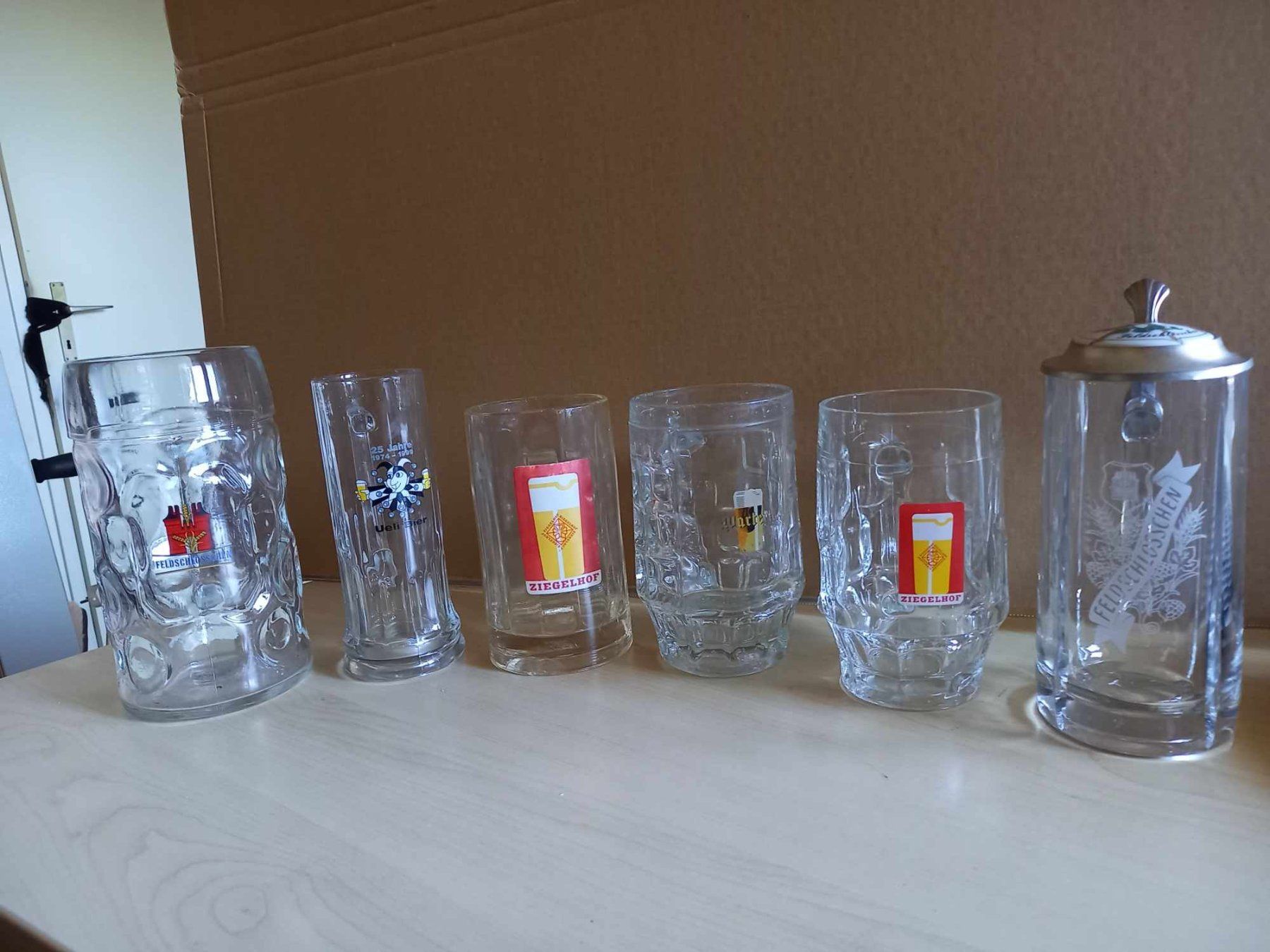 Verres: 6 Bierhumpen+ 3 Bierbecher – D'occasion à Möhlin par Simba4871