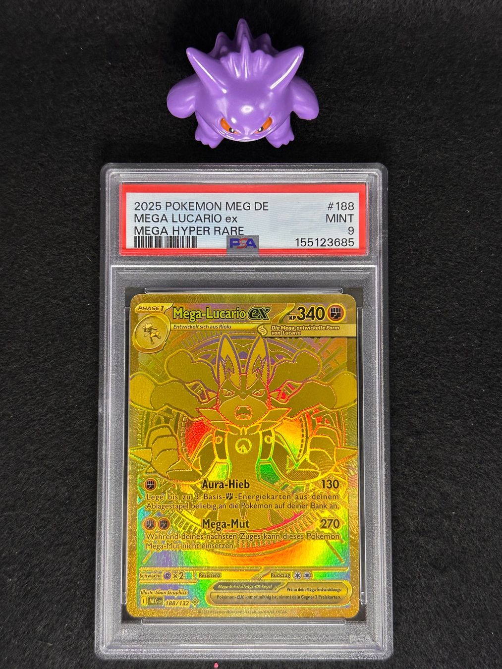 Pokémon Carte collezionabili: PSA 9 Mega Entwicklung - Mega Lucario ex MEG 188 DE – Nuovo (secondo la descrizione) da Winterthur venduto da MonCards