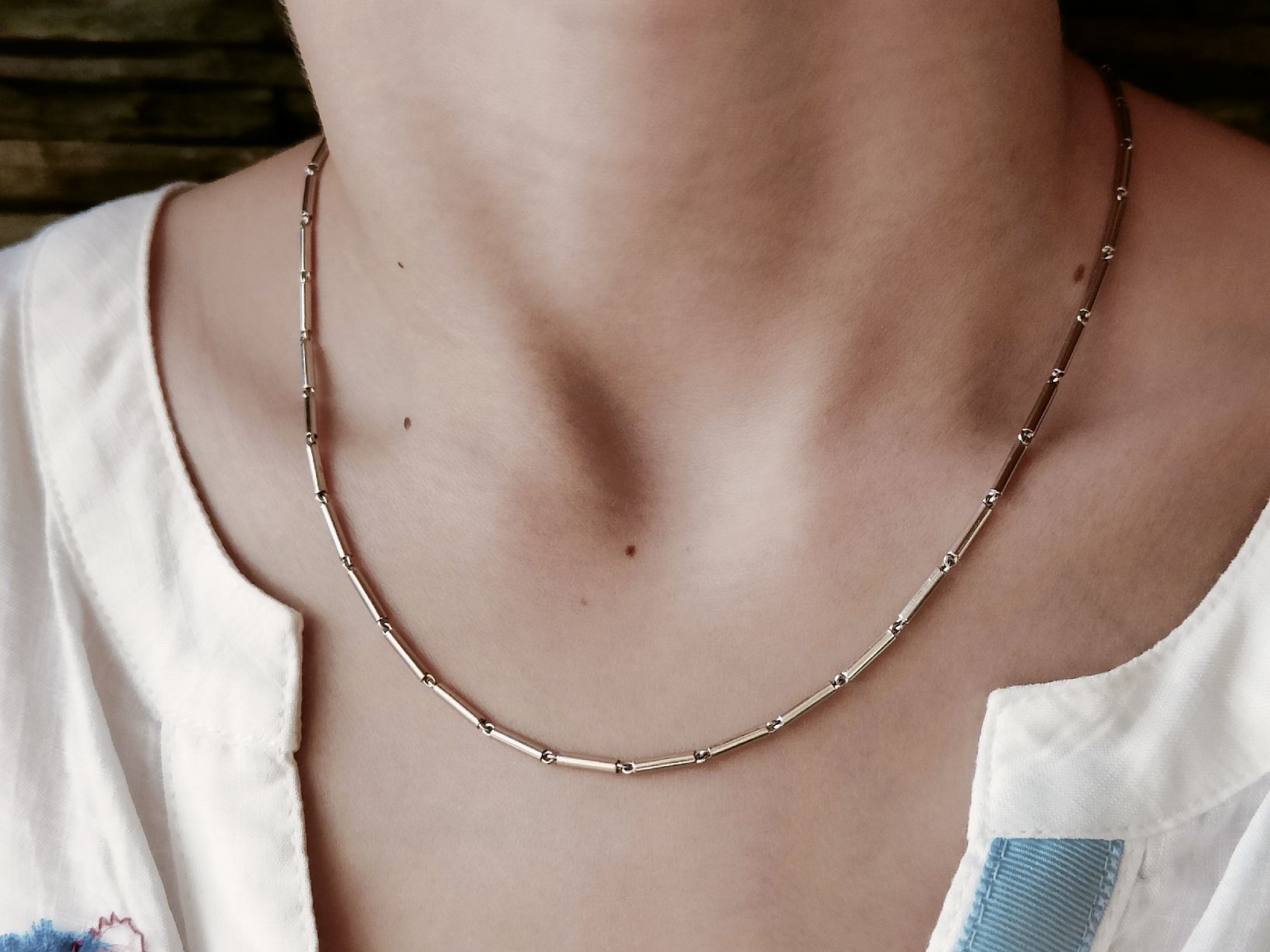 Gilbert Albert Catenine: Collier Gilbert Albert en or blanc 750 – Nuovo (secondo la descrizione) da Dugny (Leytron) venduto da ami_96ph