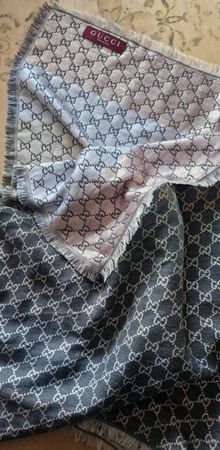 Gucci GG Jacquard Schal 130x130 ¦ Full Set inkl. Rechnung