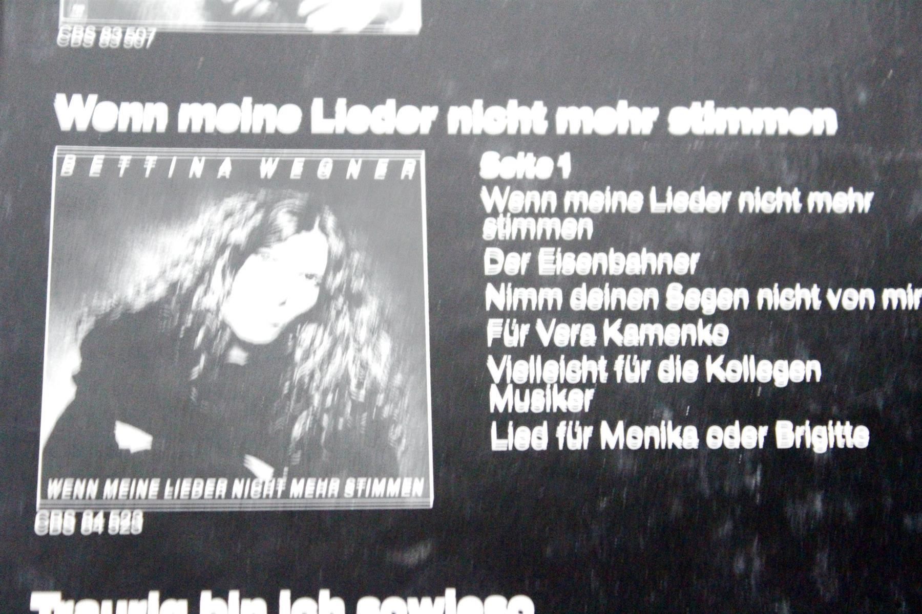 Libri: BETTINA WEGNER: Lieder und Gedichte – Usato da Bern venduto da vinyl-heaven 4