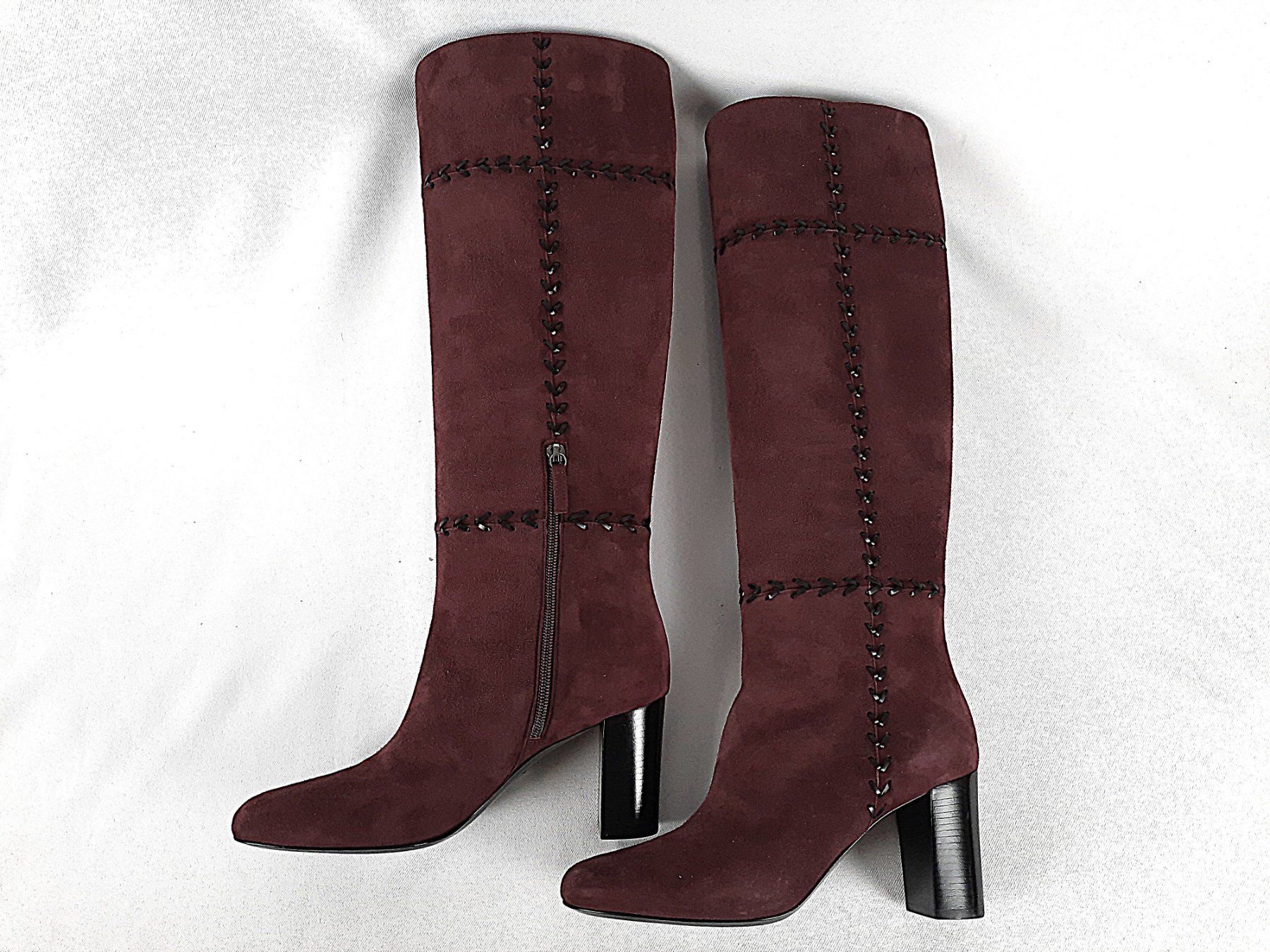 Longchamp Damenschuhe: LONGCHAMP Lederstiefel Bordeaux – Neu (gemäss Beschreibung) aus Beinwil am See von Restwert_Beinwil 1