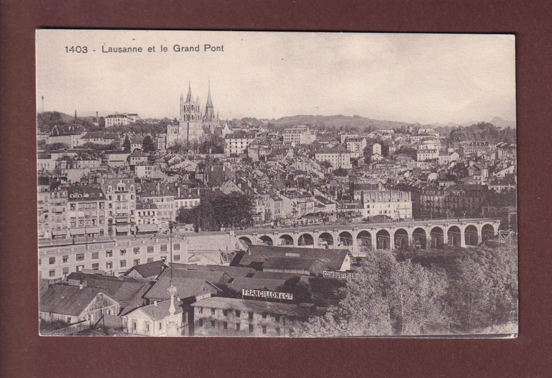 Cartoline postali: LAUSANNE - Flon et Grand Pont – Usato da Pully venduto da nicecards
