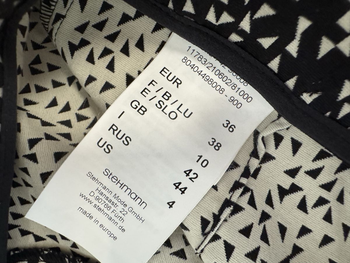 Pantaloni: Stehmann leichte Hose Gr. 36 / S weiss schwarz – Usato da Fislisbach venduto da KolibriSecondhand 6