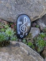 Handbemalter Dot-Painting Stein