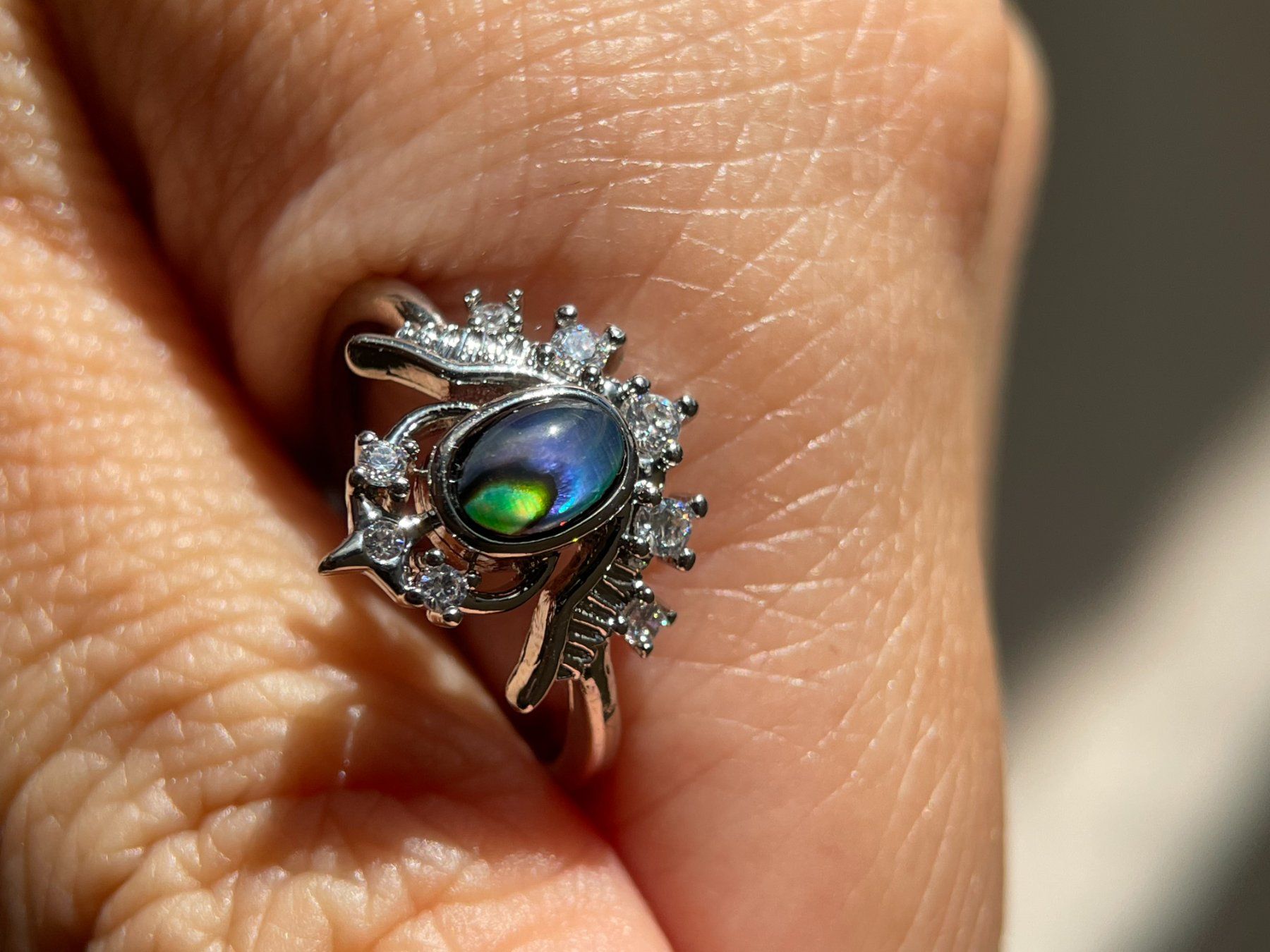 Anelli: Abalone-Muschel-Ring – Nuovo e nell'imballaggio originale da Schiers venduto da sisikristall 2