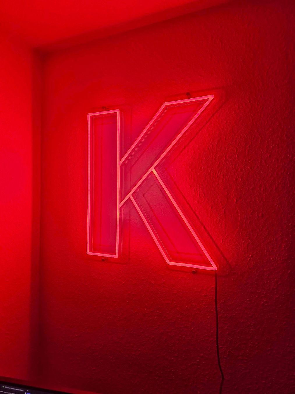 Lampade: Neon-LED-Schild "K" – Custom Made & OVP – Nuovo e nell'imballaggio originale da Kriens venduto da Aamari 5