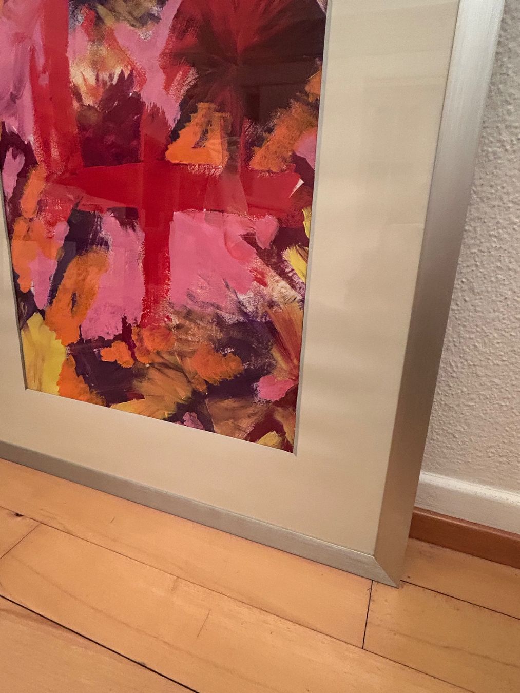 Dipinti: gerahmtes, abstraktes Kunstwerk im Hochformat – Usato da Rorschacherberg venduto da Svebe 1
