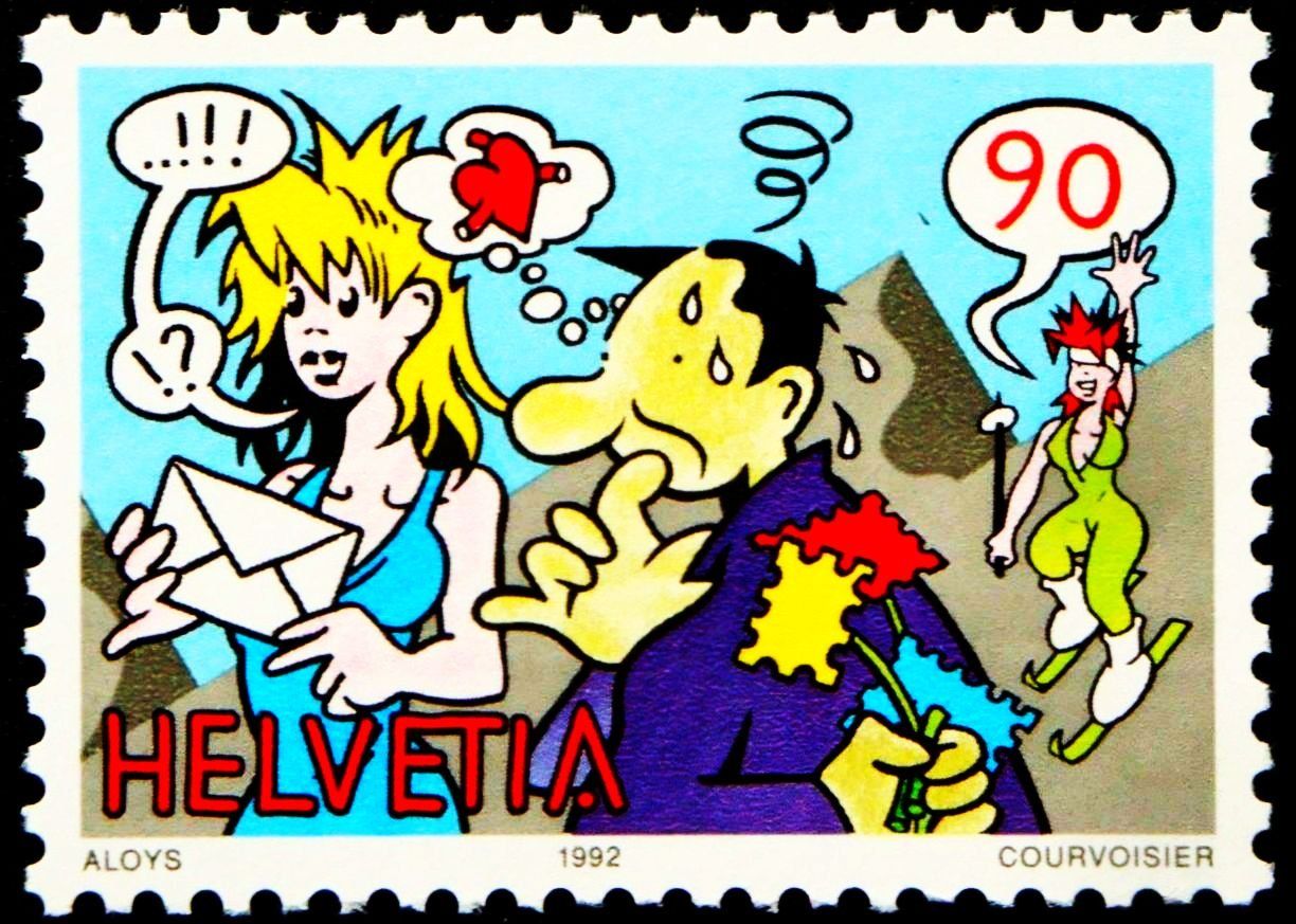 Tutti i francobolli: 1992 : COMIC "ALOYS"  # 830   postfrisch – Nuovo e nell'imballaggio originale da Thun venduto da ck387