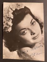 original Autogrammkarte Lys Assia 1952