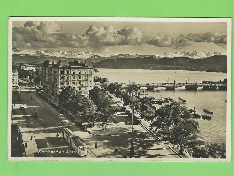 Cartoline postali: Zürich und die Alpen – Usato da Zürich venduto da t24_de