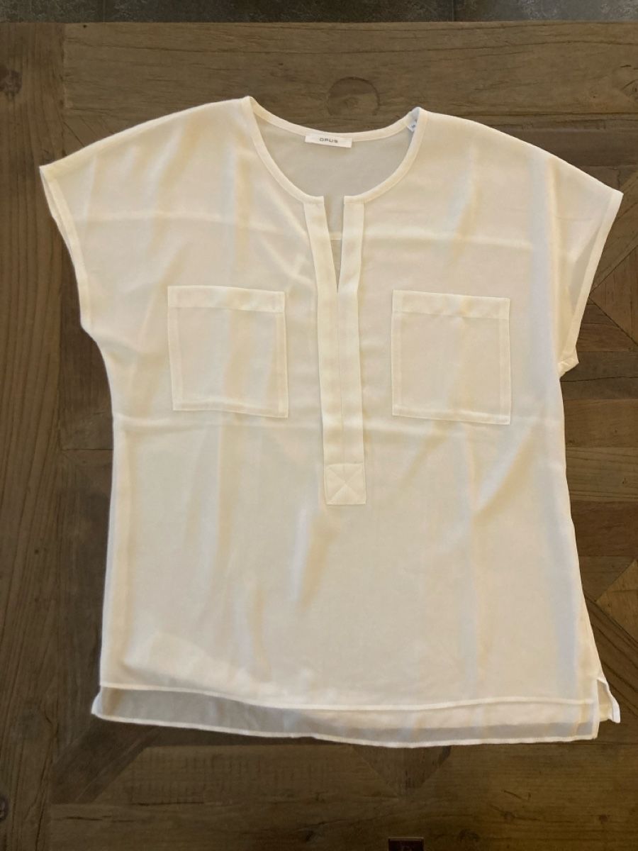 Opus T-shirt: OPUS Blusen-Shirt, Gr. 36, weiss – Usato da Wynau venduto da Sunshinee_77