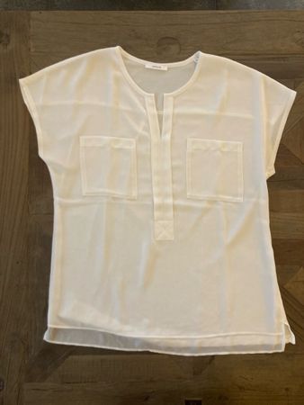 OPUS Blusen-Shirt, Gr. 36, weiss