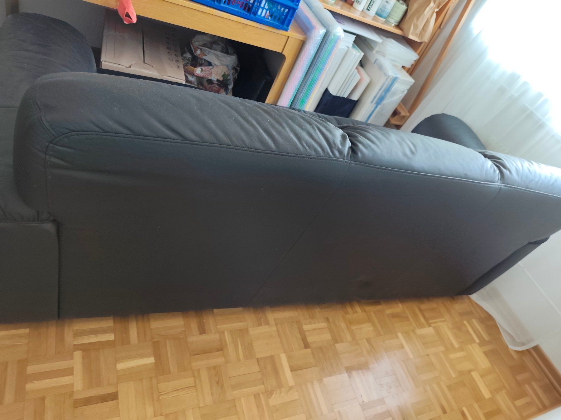 Ikea Divani: 3-er Ledersofa schwarz - gebraucht – Usato da Volketswil venduto da sig_z6tj 2
