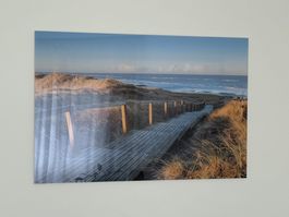 Sylt-Bild auf Acryl 105 x 70 cm – „Rantum Weg zum Meer“