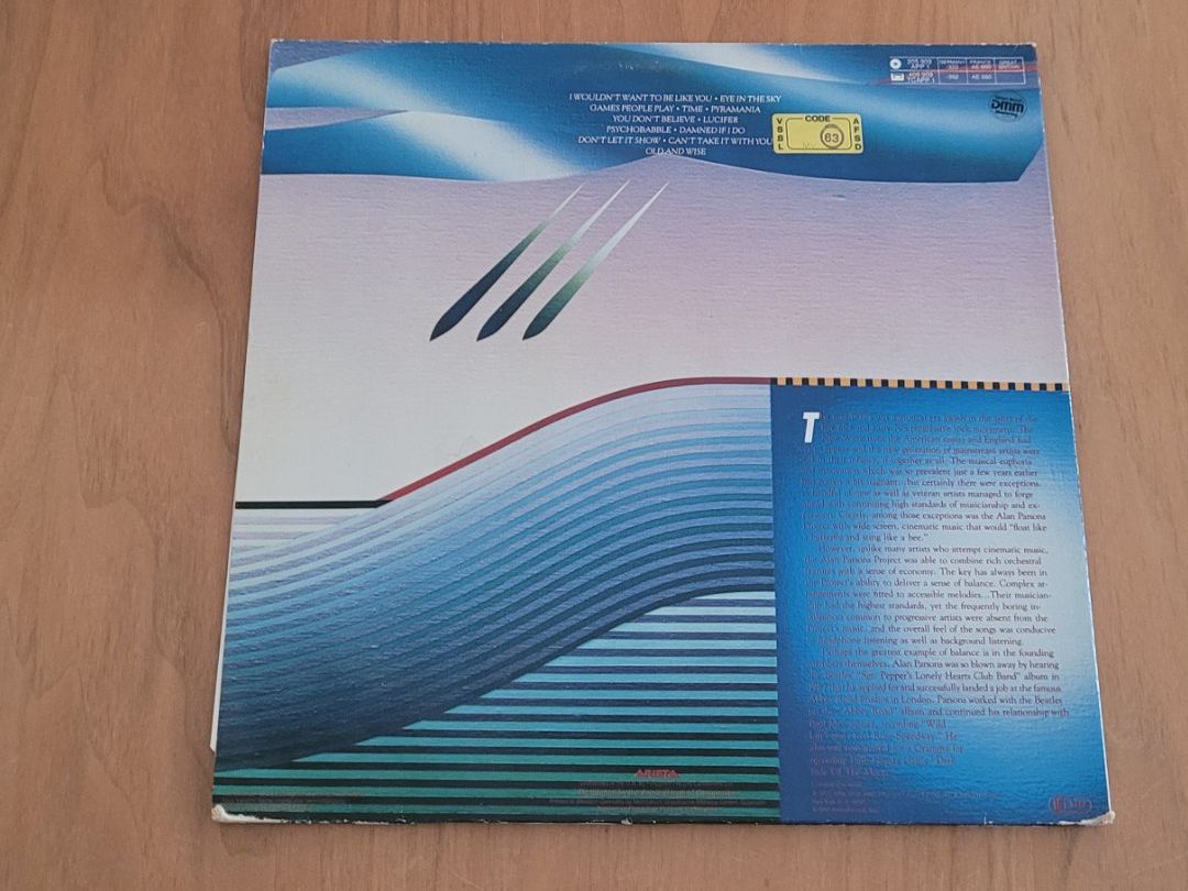 Vinyles: LP  The Alan Parsons Project – D'occasion à Martigny par MZ-67 2
