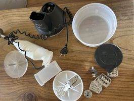 Bamix Stand Mixer White and Black Accessories Set