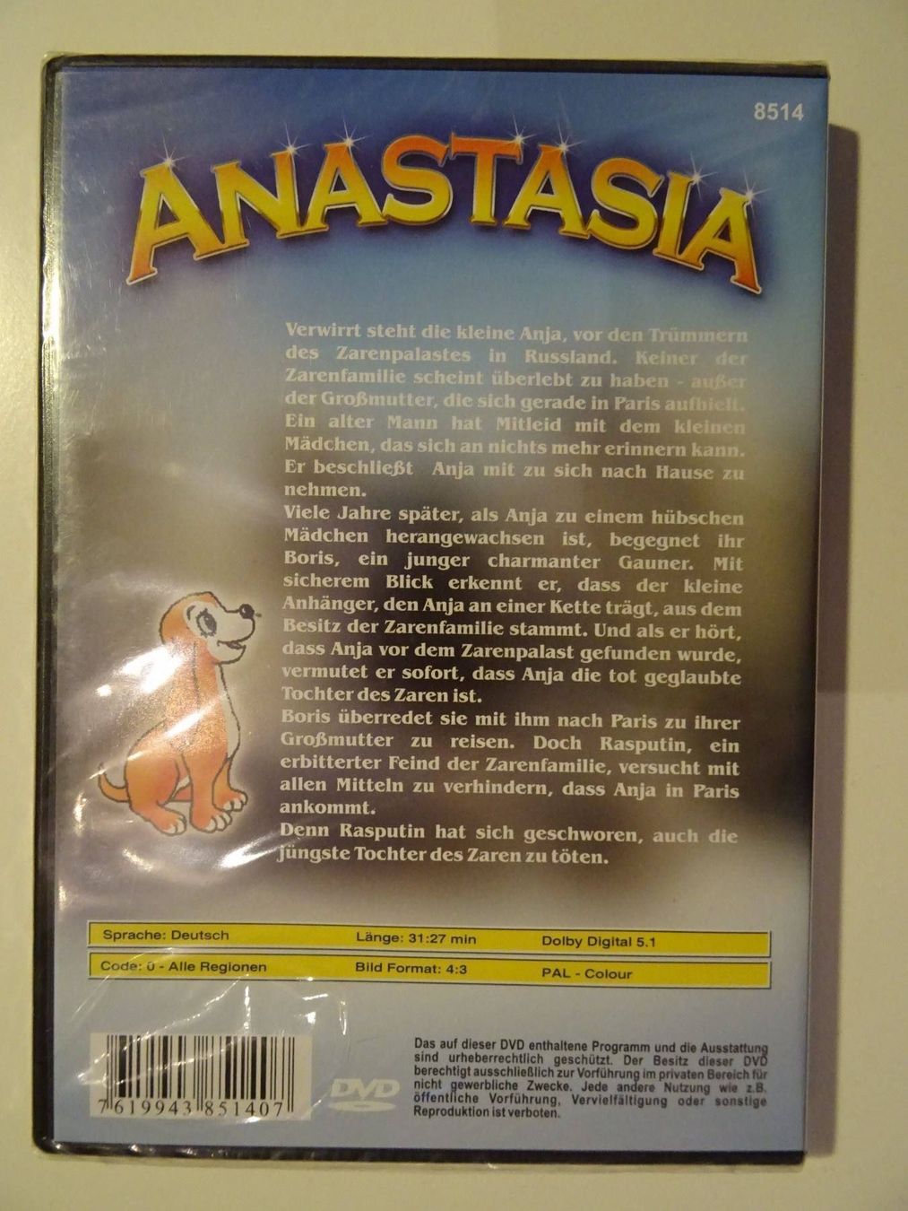 Tutti i DVDs: Anastasia – Nuovo e nell'imballaggio originale da Erstfeld venduto da Mario_boe0 1