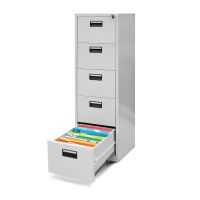 Hängeregisterschrank Karteischrank 162x46x62 - Grau/Grau