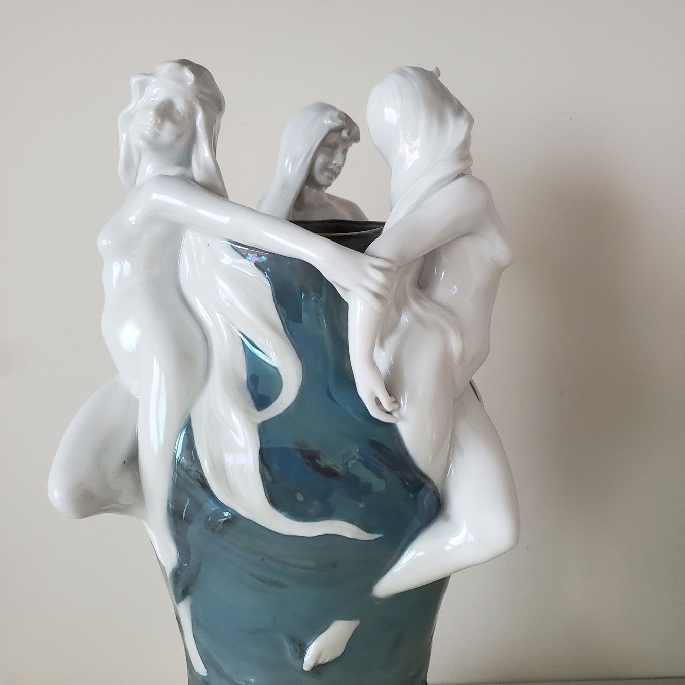 Vasi & Recipienti: Adolf Oppel  Jugendstil Vase mit Nymphen 1900 – Usato da Opfikon venduto da carta 2