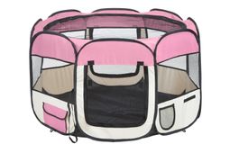 Tierlaufstall aus Polyester rosa