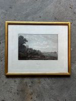 Original Stich von Basel von J. Ulrich, im gold Rahmen