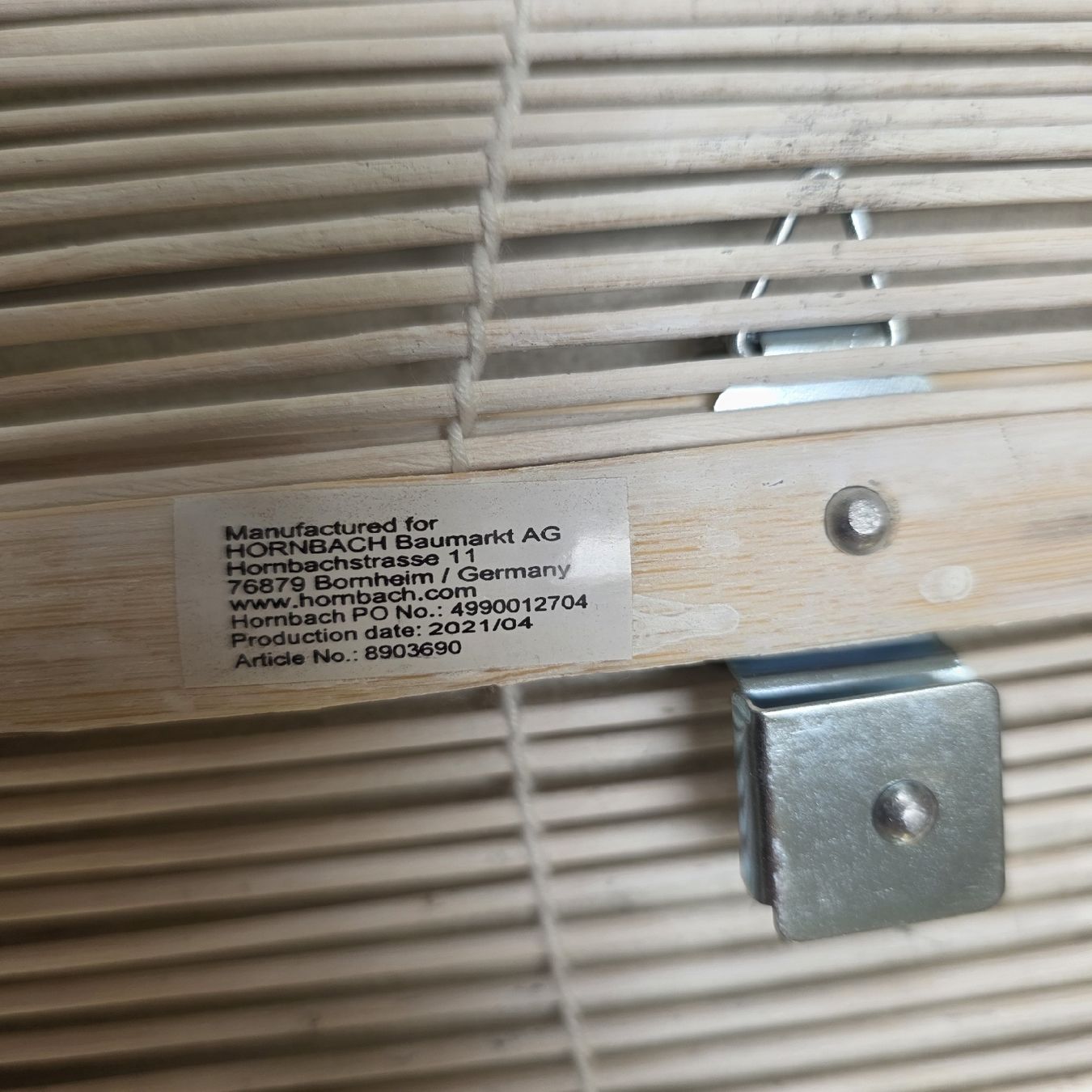 Rideaux: Rolladensystem Bambus HORNBACH – D'occasion à Rheinsulz par Gilea 5