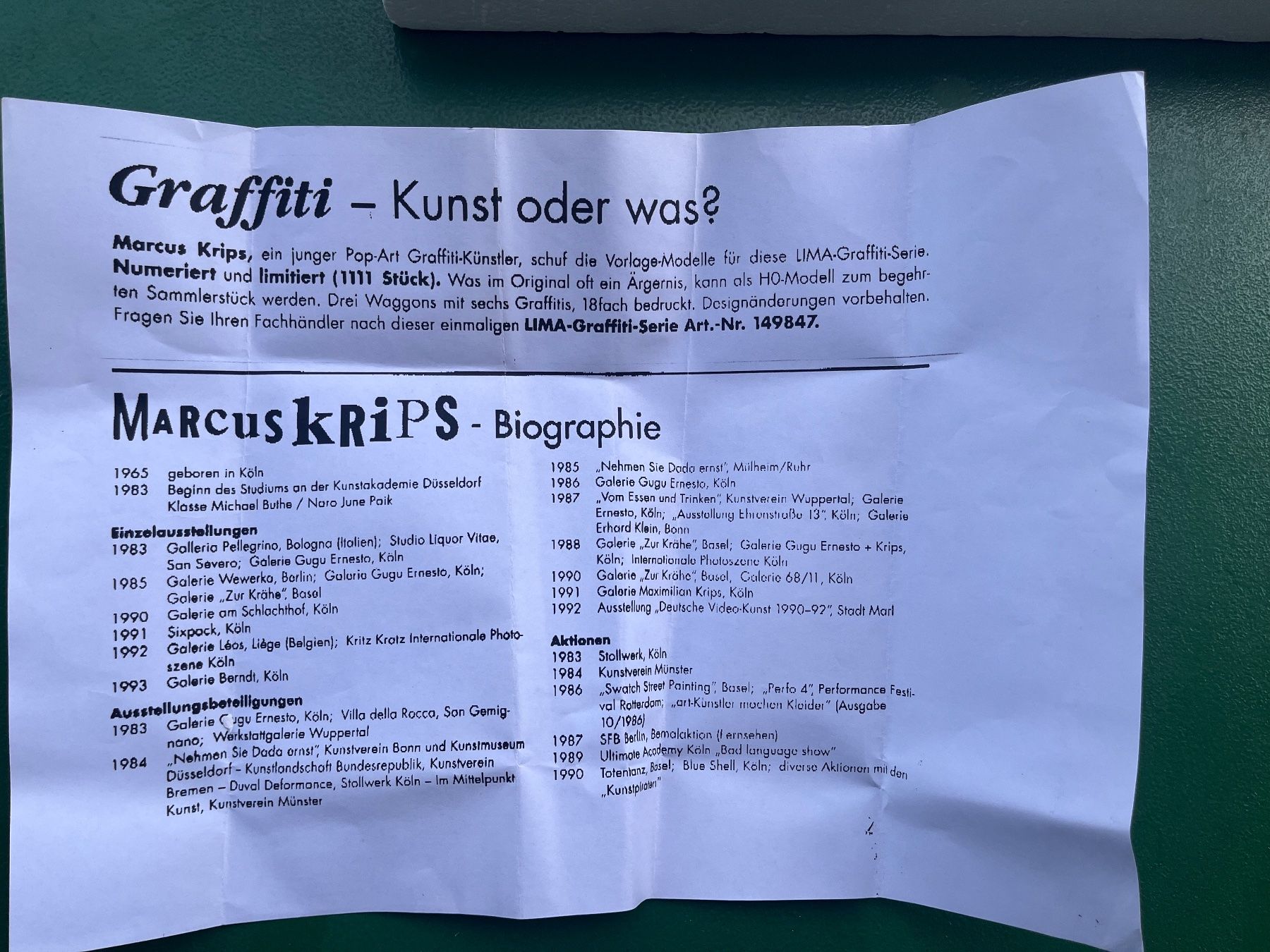 Lima Modelleisenbahnen: Lima Eisenbahn Limited Edition „Graffiti“ – Neu (gemäss Beschreibung) aus Bern von fluxus02 3