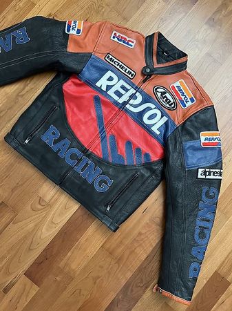 Repsol Lederjacke moto Giacca chaqueta seaicead Racing