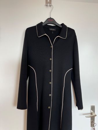 Escada Black Knit Coat