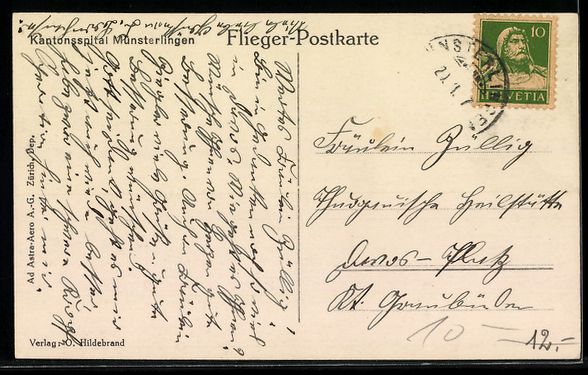 Cartes postales: AK Münsterlingen, Kantonsspital – D'occasion à Berlin par bartko-reher 1